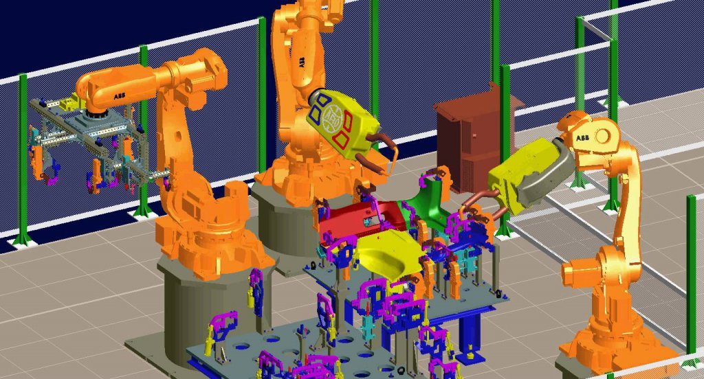 Robcad simulation